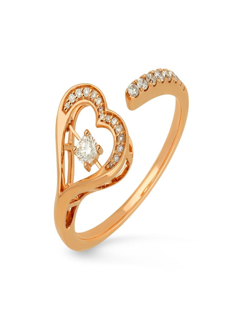 Malabar Gold and Diamonds 18 Karat 750 Purity Mine Diamond Ring MPRGHTH029RN1 - Image 1